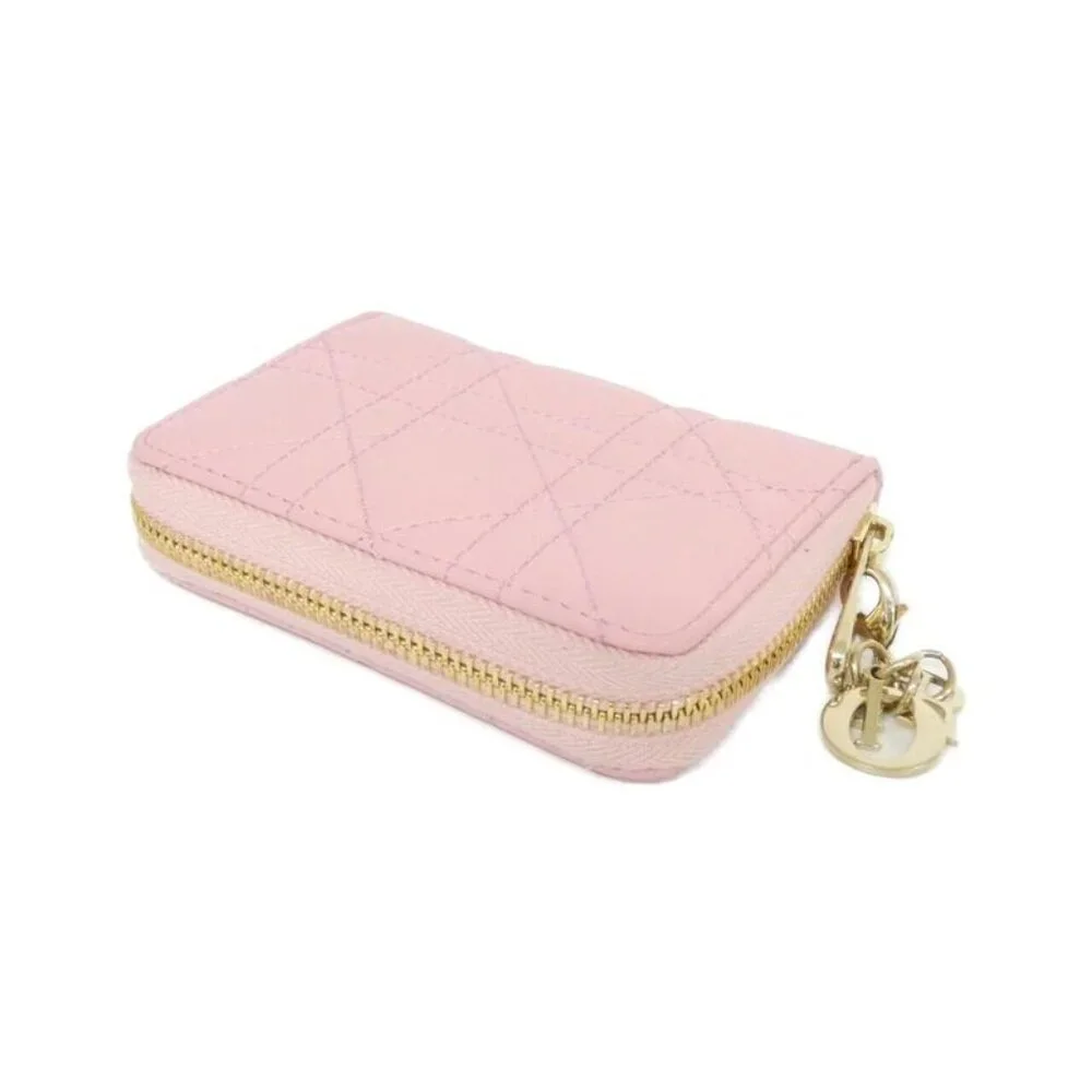 Dior Voyageur Coin Case Handbag Melocoton Pink
